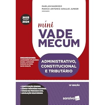 Capa do livro Mini Vade Mecum - Administrativo, Constitucional e Tributário - Meu Curso - 13ª edição 2024
