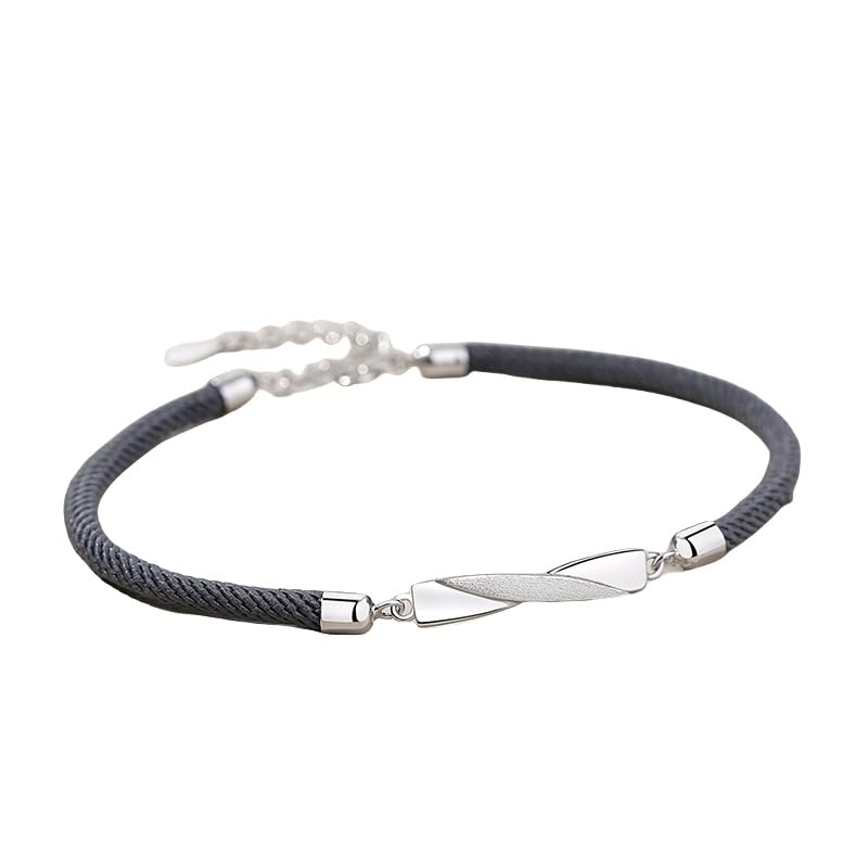 Cadeaux d'amant originaux : pack de 2 bracelets corde d'amour infini