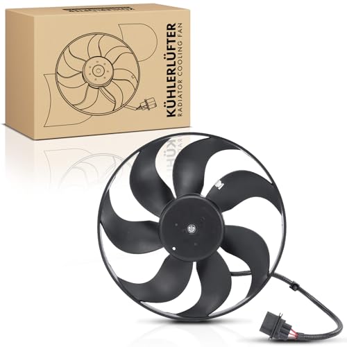 Frankberg Radiator Fan Compatible with Oct.avia II 1Z3 1.4L 2004-2006 A3 8L1 1.6L-1.9L 1996-2003 Golf IV Van 1J1 1.9L 1997-2004 Replace# 1J0959455