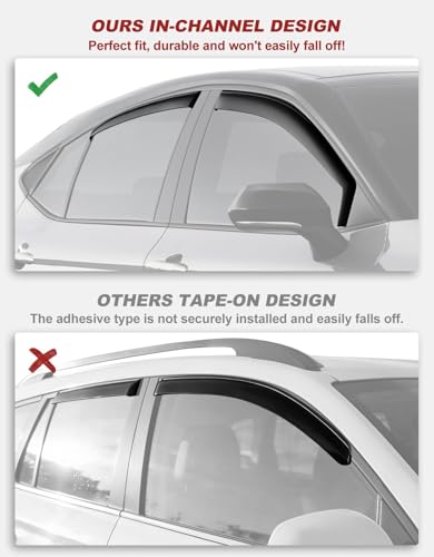 Image of in-Channel Window Visors Rain Guards for Toyota Camry 2025 2026