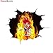 OLUYNG Autocollant de voiture q65 goku super saiyan gohan anime 3d dragon ball z super autocollants pour ordinateur portable anime anime japonais voiture autocollants largeur 20cm Q65 GOKU SUPER SAIYA