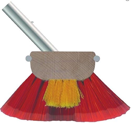 Shurhold 965 6 Inch Combo Bristle Brush, Deck Brush With Red Polystyrene Bristles