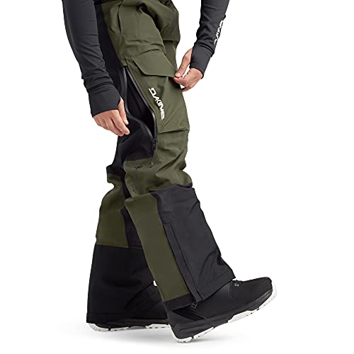 Dakine Womens Stoker Gore-Tex 3-Layer Ski/Snowboard Bibs, Peat Green, Small