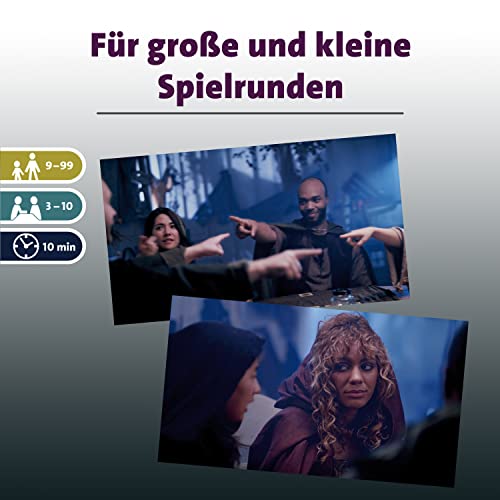 ein Werwolf wird enttarnt in actionreicher Abstimmungsrunde bei 12 Teilnehmern (98 Zeichen).