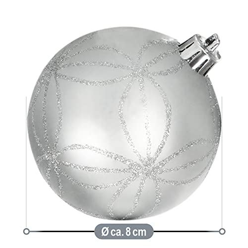 COM-FOUR® 6x Palline di Natale - Palline per