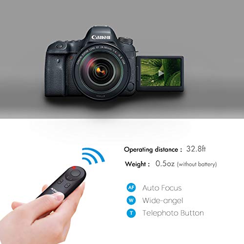 Wireless Camera Remote Shutter Release For Canon Eos M6 Mark Ii, R, Rp, 6D Mark Ii, Powershot Sx70 Hs, G5 X Mark Ii, G7 X Mark Iii, 90D, 77D, 800D, 200D, 250D, M50, Rebel T7I, Replace Canon Br-E1 #TOP4