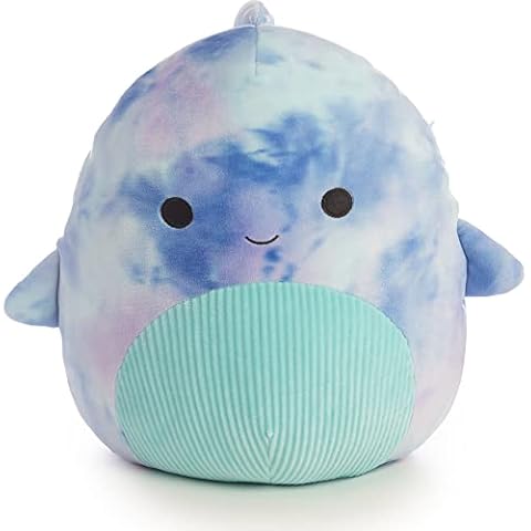 Squishmallows SQJW22-12SH-11 12" Tie-dye Shark-Add Cyan to Your Squad, Ultrasoft Stuffed Animal Toy, Official Kellytoy Plush, Multi Cover