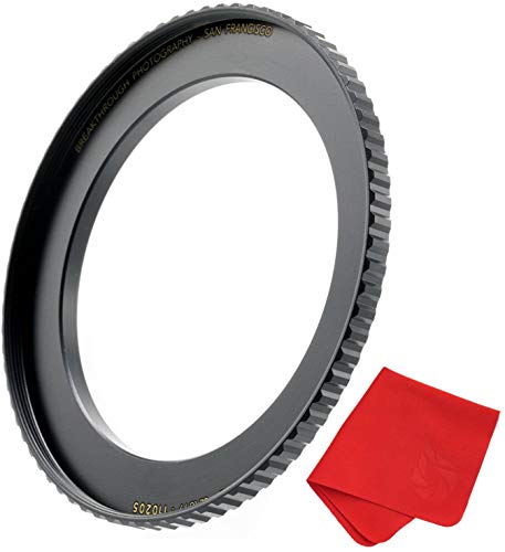 Image of Breakthrough Photography 86mm to 95mm Step-Up Lens Adapter Ring for Filters, Made of CNC Machined Brass with Matte Black Electroplated Finish