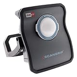 SCANGRIP NOVA 4 CAS Akku LED Strahler Baustrahler Arbeitsleuchte Baustellenlampe (Dimmfunktion, 4.000 Lumen, Abstrahlwinkel: 110°, 30 Watt, kompatibel Metabo CAS Akkus, Powerbank, 304x292x131mm)