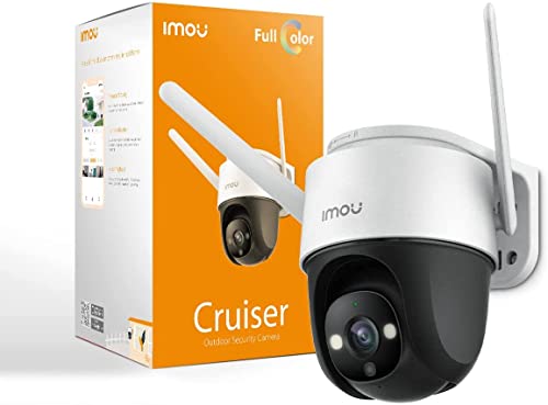 IMOU WiFi Speed Dome Kamera mit Nachtsicht in Farben, 1080P 2MP, 355° Drehung, IP66, Bewegungserkennung mit Strahler und Meerjungfrau, funktioniert mit Alexa (Cruiser) Cover