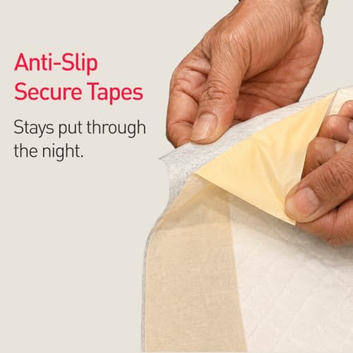 Image of Sirona Disposable Underpads for Women - Pack of 10 (Large) | Soft & Leakproof Bed Protection with Anti-Slip Tapes | for Heavy Periods & Post Surgery Care