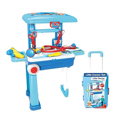 Image of Kids Mandi Playset Suitcase Workbench - Multicolor Toy Set for Kids, Portable Play Kitchen, Educational Role Play, Creative Building Blocks, Fun Activity Set, for Boys and Girls