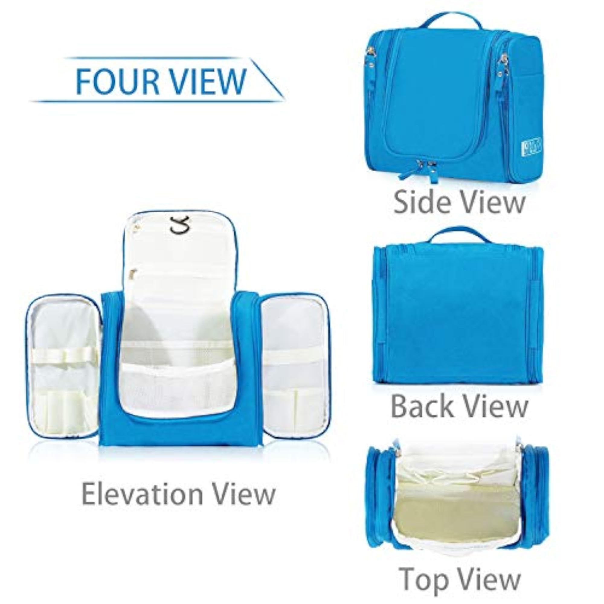 Premium Hanging Travel Toiletry Bag for Hygiene and Organizing
