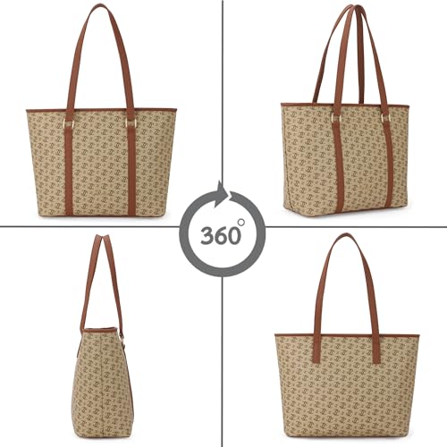 Image of Lavie Women's Mono LL Meryl Tote Bag for Women | Tote Handbag for Work | Ladies purse | Stylish Shoulder Bag | Gift for Women