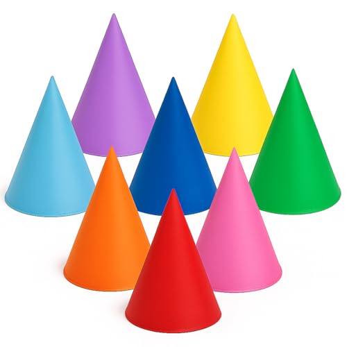 SATINIOR - SATINIOR 8 Pcs Gnome Hats Felt Crayon Accessory Fairy Dunce Witch Dwarf Cone Hat for Adult Halloween Christmas (Pastel Color) - -14%