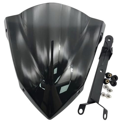 Pare-Brise Moto pour MT07 et FZ-07 Saute-Vent Moto Sports Noir