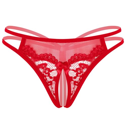 Image of Avidlove Women Lace Panties Floral Lace Briefs Mesh Hollow Out G-String Thongs T-back Underwear 1-4 Pack
