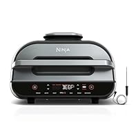 Ninja Foodi Smart XL Grill & Air Fryer, Multi-Functional Includes Cooking Pot & Crisper Basket, AG551ANZ, Stainless Steel and Black