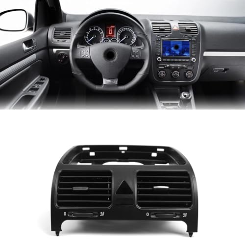 Grille d'aération centrale Golf MK5 Jetta Rabbit 2006-2009 buse de tableau de bord - 3