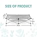 Regalo Extra Long My Cot® Portable Toddler Bed, Foldable Kids Travel Bed & Camping Cot for Ages 2–8, Indoor/Outdoor, Extra Large 54” x 28” x 12”, Supports up to 80 lbs, Gray