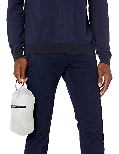 Image of Tommy Hilfiger Mens Embroidered Logo Puffer Jacket