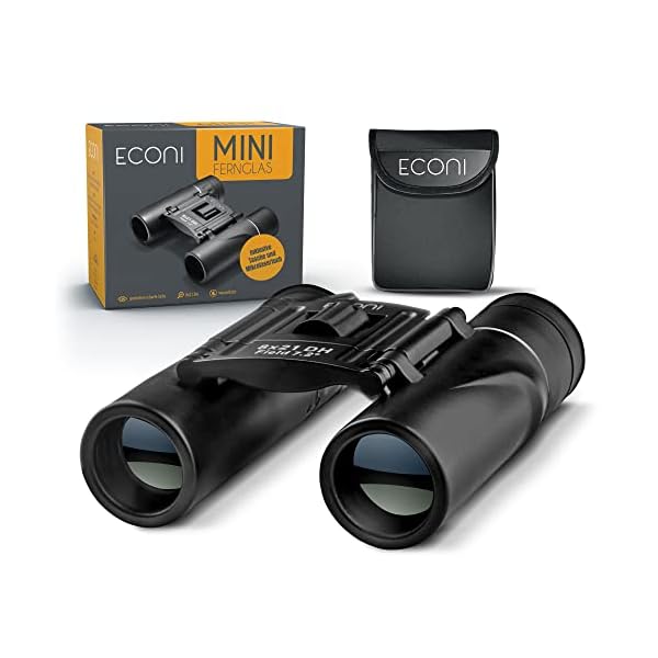 Econi - Mini-Fernglas mit 8-facher Vergrößerung, kleines und kompaktes Fernglas, Fernglas für Kinder und Erwachsene, für…