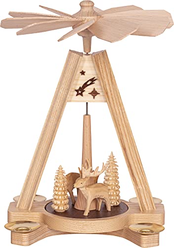 Saico Pirámide de Navidad, Madera, Naturaleza, 24 cm