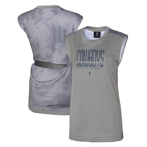 Women's Gray Dallas Cowboys No Sweat Tank Top