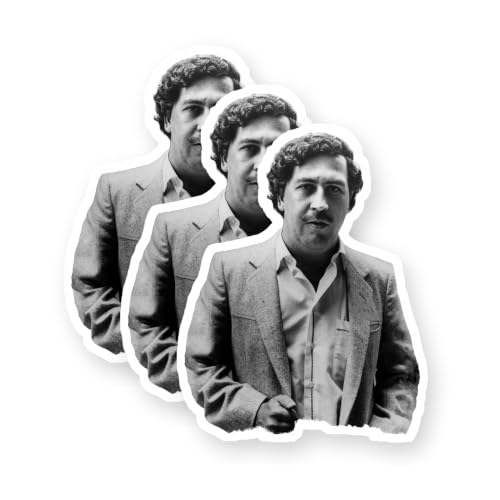 Pablo Escobar Vinyl Stickers 3 Pack 3 Inch