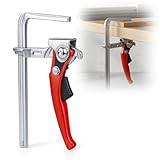 Matériau : pince à levier en acier de haute qualité avec coussinets en acier, serre-joint en acier massif, ce serre-joint est durable, stable, résistant à l'usure pour une longue durée de vie.