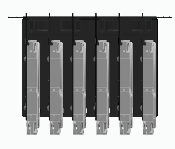 Support de disque dur 10" 3U pour 6 HDD 3.5 en acier robuste - 7