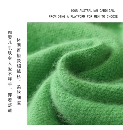 Men's Clothing and Winter Cashmere Sweater Solid Color Rice Grain Knit Jumper Large Size Loose Casual Base Top2