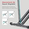 Sunny Health & Fitness Row-N-Ride Plus, entraîneur d'assistance aux Squats Robuste, Installation Facile et rameur Pliable pour la Maison, équipement d'exercice des fessiers et des Jambes- NO. 077PLUS
