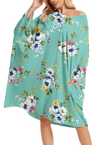 Image of CRIPOM Plus Size Moo Moos for Women Oversized Sleep Shirts for Women Oversized Nightgown with Pocket Fit S-5XL