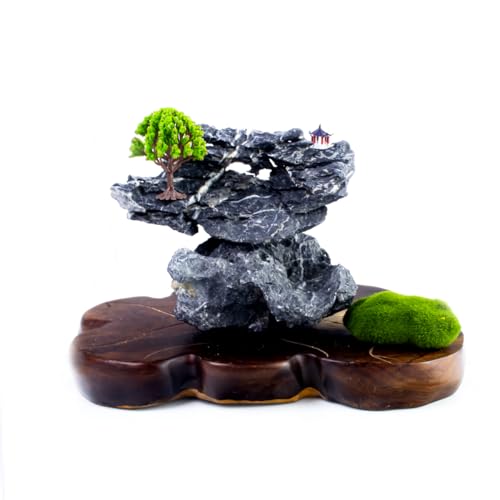 Jydclh18青龍石 青華石 水槽 石 アクアリウム レイアウトストーン 水族館 水石 盆栽 飾り石 石付き 原石置物 浄化用