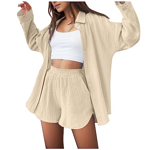 Short de style western pour femme extensible à manches longues confort