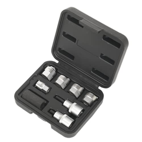 Sealey Sx0331 Strut Écrou bloqué ? Kit de douilles crénelées 8 pcs