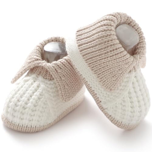 Neiwech Baby Booties Newborn Hand Knit Sock Shoes Soft Cozy ...