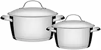 Jogo de Panelas com Fundo Triplo 2 Peças, Tramontina, 65660230, Inox
