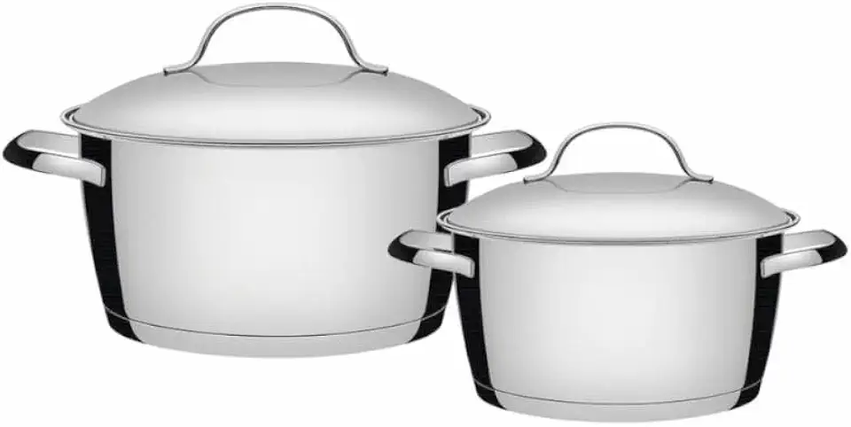 Jogo de Panelas com Fundo Triplo 2 Peças, Tramontina, 65660230, Inox