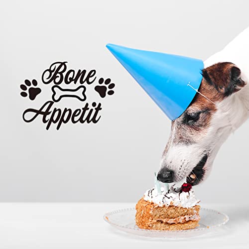 Vancetyno Bone Appetit, Happiness Is A Long Walk With Your Dog, Dog Wall Decals, Pets Dogs Quotes Decal Inspirational Home Art Decor Vinyl Dog Paw Print Decals #TOP4