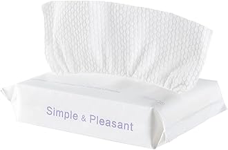 50pcs Disposable Cotton Face Towel Multipurpose Towels Cleansing Towelettes Wet & Dry Use Small Pack for Travel