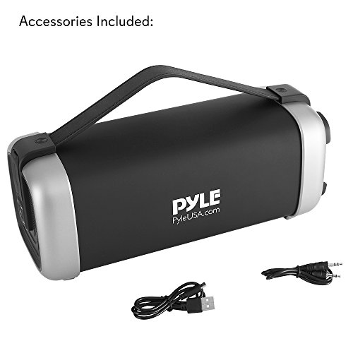 Pyle Wireless Portable Bluetooth Speaker - 200 Watt Power Rugged Compact Audio Stereo System - Rechargeable Battery, 3.5Mm Aux Input Jack, Fm Radio, Mp3, Micro Sd And Usb Reader - Pbmsqg12 #TOP6