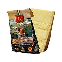 Parmigiano Reggiano DOP Vacche Rosse (rote Kühe) 24 Monate 1 Stücke - insgesamt kg.1. Direkt von den Consorzio Vacche Rosse produziert (Roter Aufkleber)