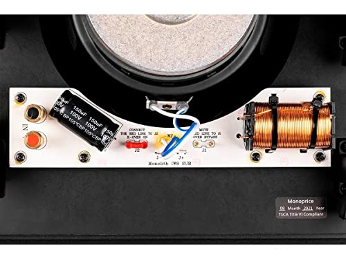 Monolith M-Iwsub8 8In In-Wall Subwoofer | Passive, Magnetic, Paintable Grille, Easy Install, Adds Powerful Bass To Your In Wall Or In Ceiling Home Theater System #TOP4