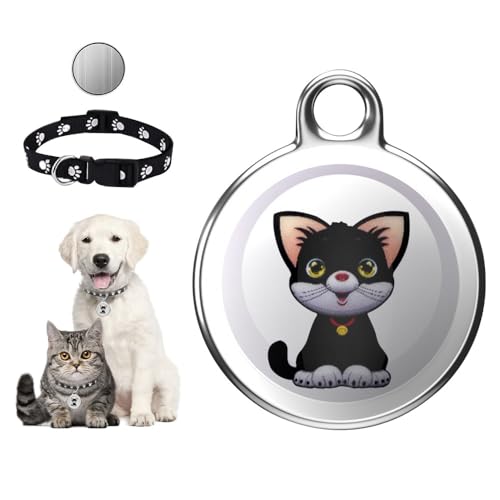 Vmxlso Mini GPS Cat Tracker/Dog Tracker, Cat Tracker GPS Collar for Small Cats, Real-Time Location Pet Tracker for Cats, Waterproof Cat GPS Tracker, GPS Tracker For Cats Dogs Kids Keychain Wallet Lugg