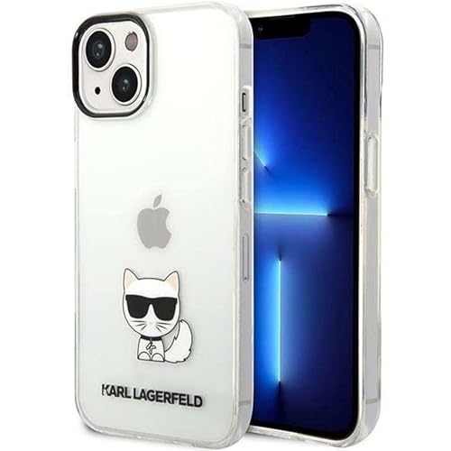 KARL LAGERFELD KLHCP14MCTTR Coque Rigide Transparente pour iPhone 14 Plus 6,7"