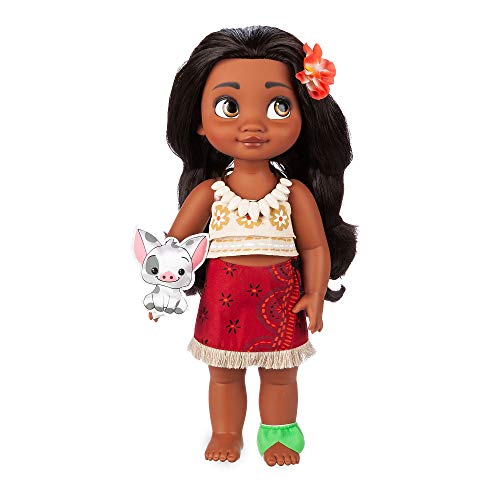 Muñeca de Vaiana de la colección Animators, Disney Store, Altura: 39 cm, presenta cabello...