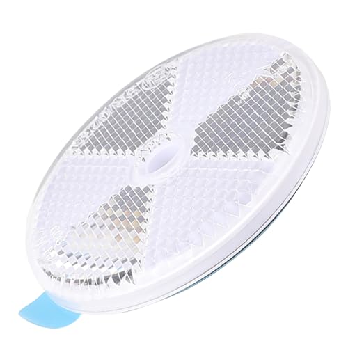 Image of 10 Pack White Self Adhesive and Screw on Round Reflectors, DOT SAE Approval Road Safety Gate Posts Rear Reflectors for Mailboxes Driveway Trailer Caravan Tunnels Truck Tractor Boat Lorry