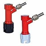 Pin-Lock Mfl Dis-Connect Set with Swivel Nuts (2) 5/16 Gas, 1/4 Liquid Barbed